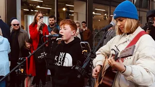 Young Kid Age 13 HAS Incredible voice - Somewhere Only We Know Lily Allen Allie Sherlock Cover