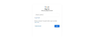 Create Google Login Page Clone Using HTML CSS | HTML CSS Tutorial