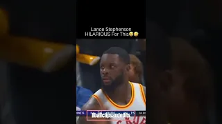 Lance Stephenson Celebrates block but let in a dunk after