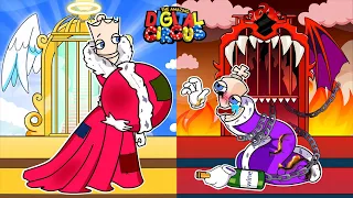 🎪Paper DIY 🎪 Rich Kinger vs Poor Jax go to Hell or Heaven | Digital Circus Animation Game Book