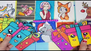 БУМАЖНЫЕ СЮРПРИЗЫ/новинка ВЫБИРАШКИ НОВОГОДНИЕ подарки 🎄🎁 💖распаковка от Klyaksa Cat💖