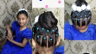 How to make spider web & net hairstyle.