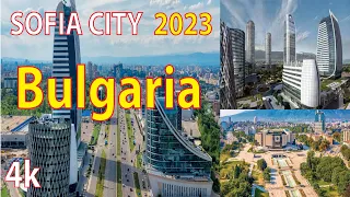 Sofia City , Bulgaria 4K By Drone 2023