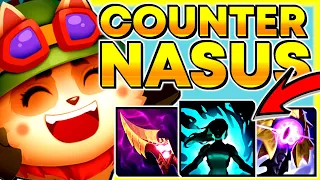 TEEMO vs NASUS BUILD - LETS COUNTER NASUS  - TEEMO Q BUGGED ??! #teemo #leagueoflegends #388