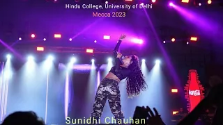 Unholy X Aa Zara || Sunidhi Chauhan Performance at Hindu college university of Delhi | Mecca 2023