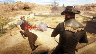 Red Dead Redemption 2 PC 60FPS - Funny & Brutal Moments Vol. 102 (Euphoria Ragdolls)