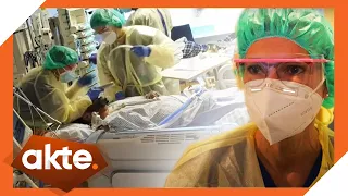 Exklusiv Reportage auf Intensivstation - Corona Klinik vor dem Kollaps! | Akte | SAT.1