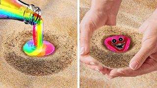GADGETURI ȘI JUCĂRII UNICE || Ce se ascunde în nisip?💕 Creează jucării DIY gratis💰 – 123 GO! SCHOOL