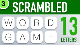 Scrambled Word Games Vol. 3 - Guess the Word Game (13 Letter Words)