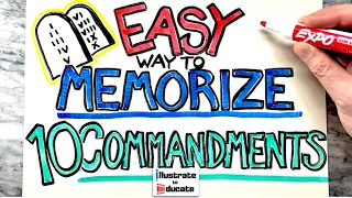 EASIEST way to remember the 10 COMMANDMENTS | Memorize the 10 Commandments Simple