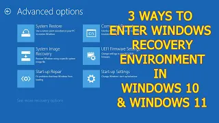 How to Open Advanced Options in Windows 10 & Windows 11 | Boot to Windows Recovery Menu From Startup