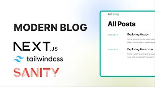Build and Deploy a Blog with Next.js 13 | React, Tailwind.css, Sanity.io | Tutorial 2023