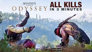 Assassin's Creed Odyssey in 3 Minutes - ALL Finishing Moves / Brutal Kills Compilation