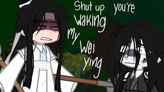 You’re waking my wei ying! Shut up!!! || Mdzs || Lan wanji - Wen ning || by idtdditdiitduod