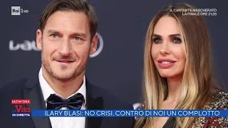 Ilary Blasi; smentisce la crisi con Francesco Totti - La vita in diretta  01/04/2022