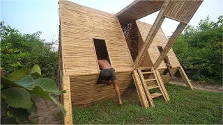 100 Days Two Man Build a Complete Beautiful Bamboo House