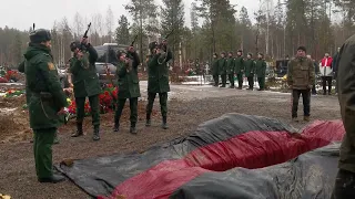 Russia Anthem Funeral Of Egor Zagainov At 3 November 2022