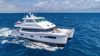 Our Visit 65' Horizon Power Catamaran Mucho Gusto   HD 1080p