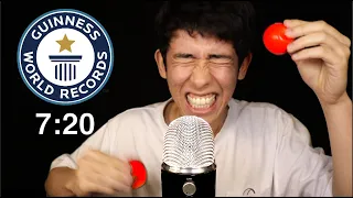 ASMR 100 TRIGGERS IN 7:20 - WORLD RECORD