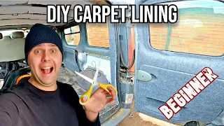 Carpet Lining My Renault Trafic Camper Van | Budget Van Conversion Build