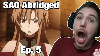 ASUNA IS SUPER RACIST - Noble Reacts to SAO Abridged Parody: Episode 05 (Reupload)