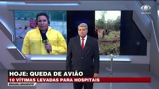 Avião cai em Manaus e 10 pessoas ficam feridas