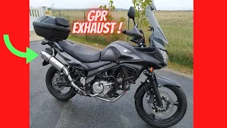 TUTO MONTAGE SILENCIEUX EXHAUST GPR SYSTEM INOX SUR SUZUKI DL 650 V-STROM 2014