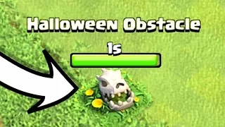 WHAT HAPPENS WHEN YOU REMOVE THE NEW HALLOWEEN OBSTACLE IN CLASH OF CLANS!? - WHATS INSIDE!?