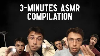 3-MINUTES ASMR COMPILATION (FAST  HAIRCUT, CRANIAL NERVE, PHYSICAL AND EYE EXAM)