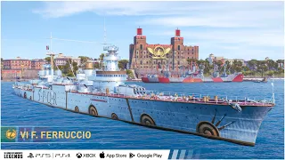 Крейсер F. FERRUCCIO  в World of Warships Legends