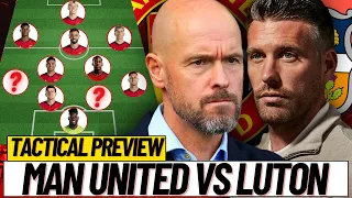 Manchester United vs Luton Tactical Preview | Match Buildup | LIVE Analysis |