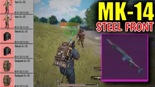 mk-14 (Steel-Front) hard domination in advance mode🥵 | Pubg/bgmi Metro Royale!