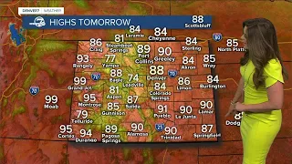 First 90-degree day of the year in Denver Wednesday