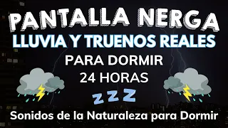 Sonido De Lluvia Las Sin Truenos Ni Anuncios Para Dormir - Pantalla Negra - Relajarse | 3 Horas