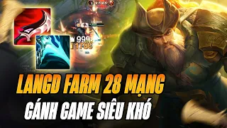 ĐỒNG ĐỘI ĐẦU HÀNG CỰC SỚM NHƯNG LANGD VẪN ĐỨNG RA GÁNH TEAM LẬT KÈO FARM MẠNG TRONG BỆ ĐÁ CỔ