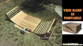 SKATEBOARDING ( How to build a halfpipe from start to finish )