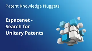Espacenet – Search for Unitary Patents