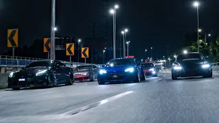 Midnight Run | R35 GTR, S15, BRZ GT86, Audi TTS | 4K