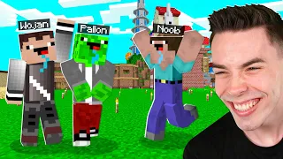 NOOB WOJAN i PALION TROLL na NOOBKU w Minecraft! *śmieszne*