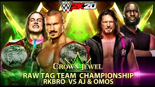 WWE 2K20 Styles & Omos VS. Orton & Riddle - Tag Team Championship