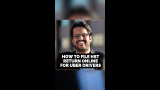 How to file HST return online for Uber drivers #shorts #hstreturn