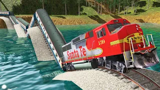 Wow! Dance Train Across The River To Play In The Old Factory | Trainz Railroad Simulator 2019