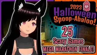 25 Scary Games MEGA MARATHON! | 2023 Halloween Spoop-Abaloo, Pt. 17 (FINALE)