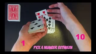 "1-10" Awesome Impromptu Card Trick Performance And Tutorial!