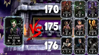 Match 170, 175 & 176 Dark Queen's Fatal Tower Using F2 The Joker | MK Mobile