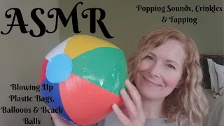 ✨ ASMR  Blowing Up More Plastic Bags 🛍, Balloons 🎈 & Inflatables | Crinkles | Tapping | Whispers ✨