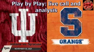 IU vs Syracuse B10 ACC challenge Live Play by Play #IUBasketball #Iu #Indiana