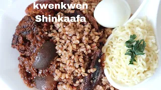 How to make the perfect  Kwenkwen/shinkaafa /chinkaafa (Gomba rice)
