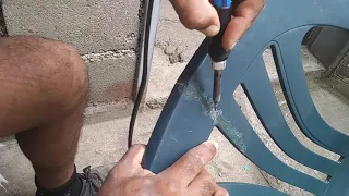 Como reparar la silla plastica
