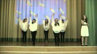 Инсценировка песни "Журавли" 9 класс школы 1034 города Москвы